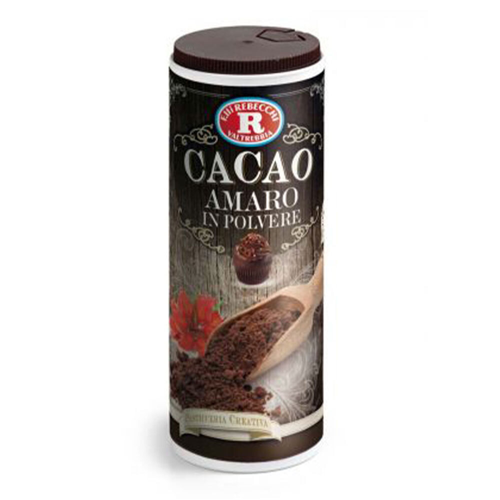 Cacao amaro in polvere con tappo dosatore senza glutine 75g